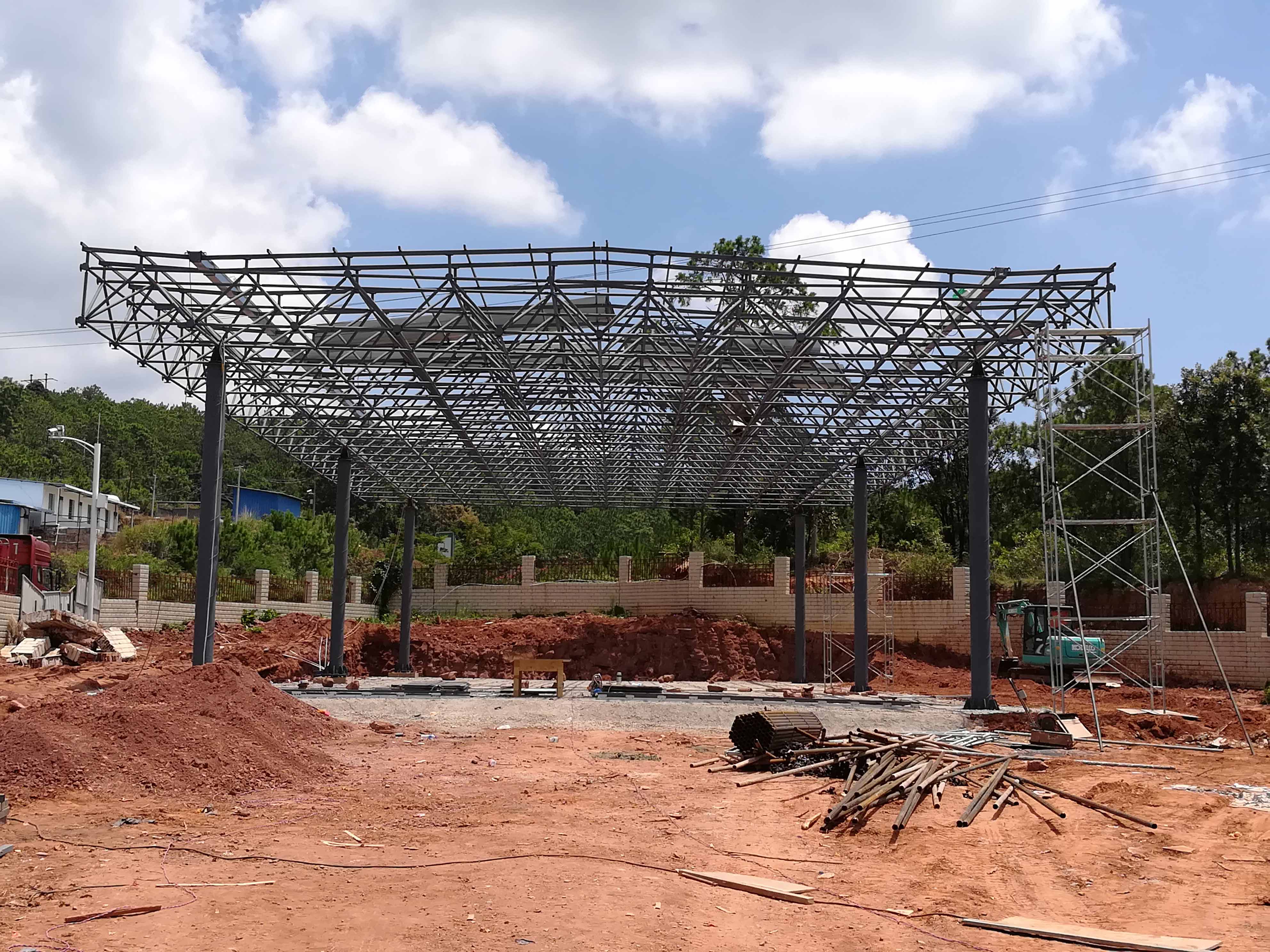 崇州加油站网架屋面